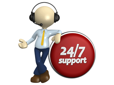 Support 24h/24 et 7j/7